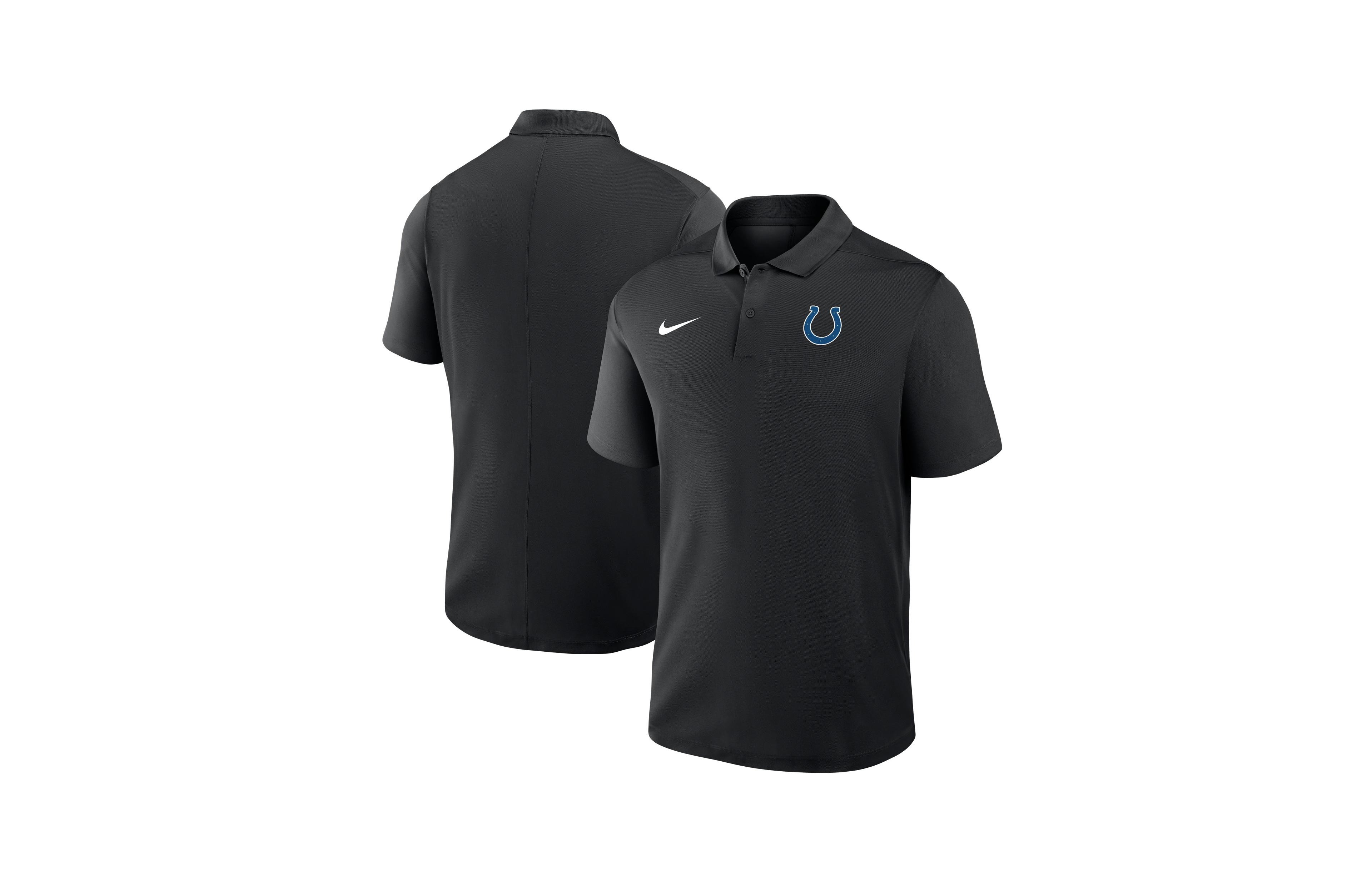 Nike Men's Black Indianapolis Colts Dri-fit Victory Polo Shirt