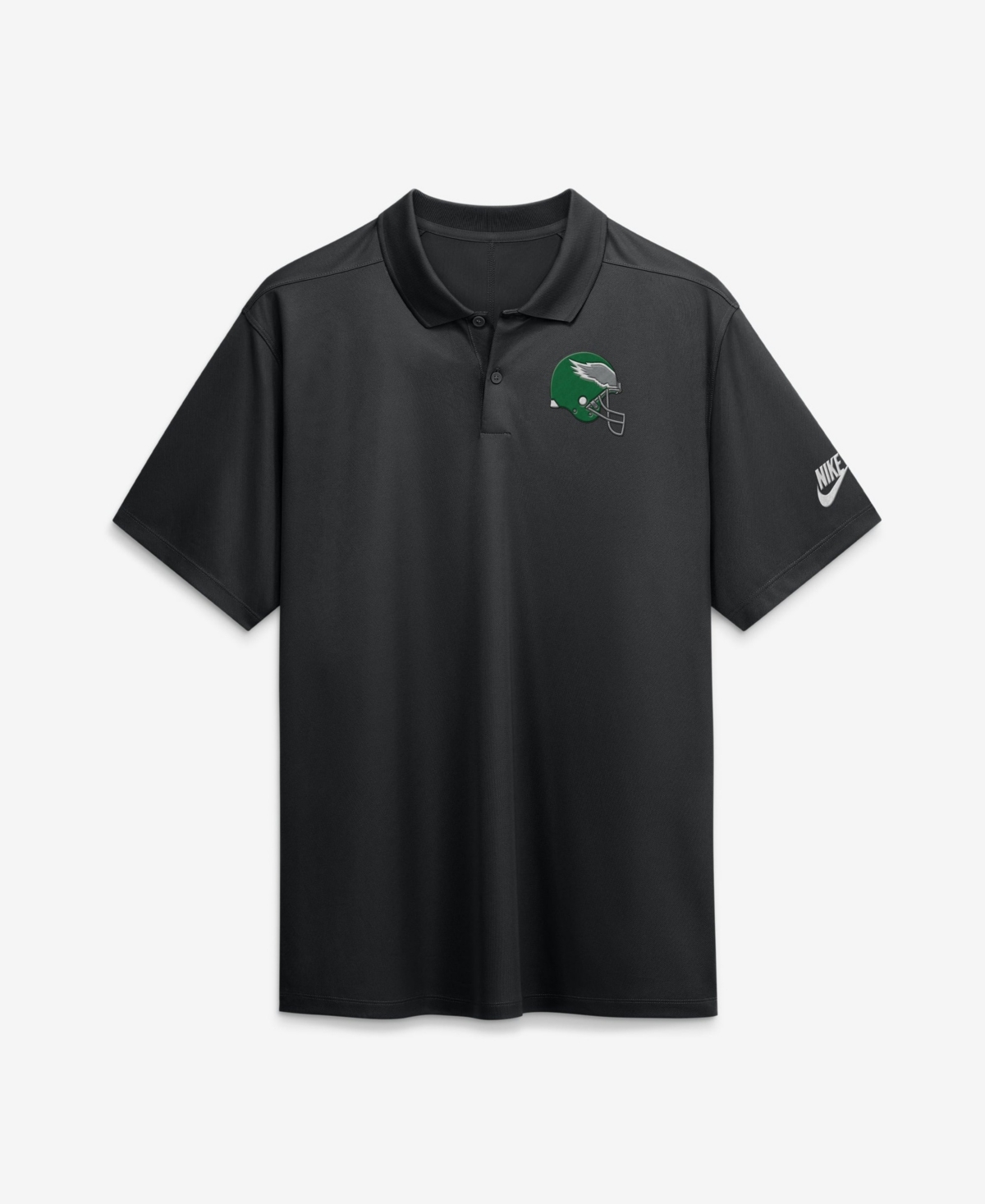 Nike Men's Black Philadelphia Eagles Heritage Roots Victory Dri-fit Polo Shirt - Black
