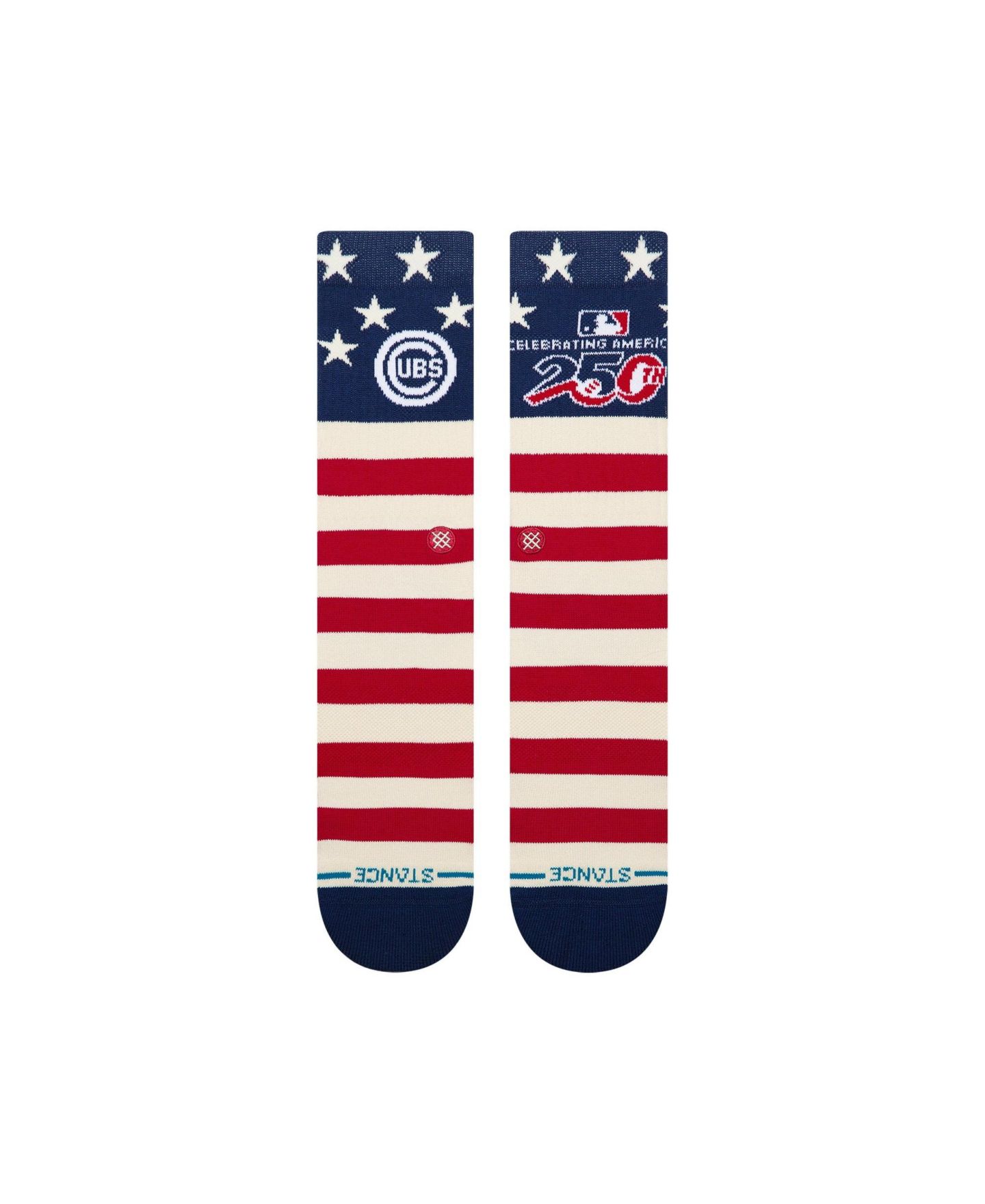 Носки Stance Chicago Cubs America's 250th с круглым вырезом, унисекс — фото 2