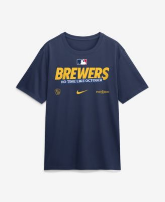 Men's Navy Milwaukee Brewers 2026 MLB Postseason Authentic Collection Legend Dri-FIT T-Shirt