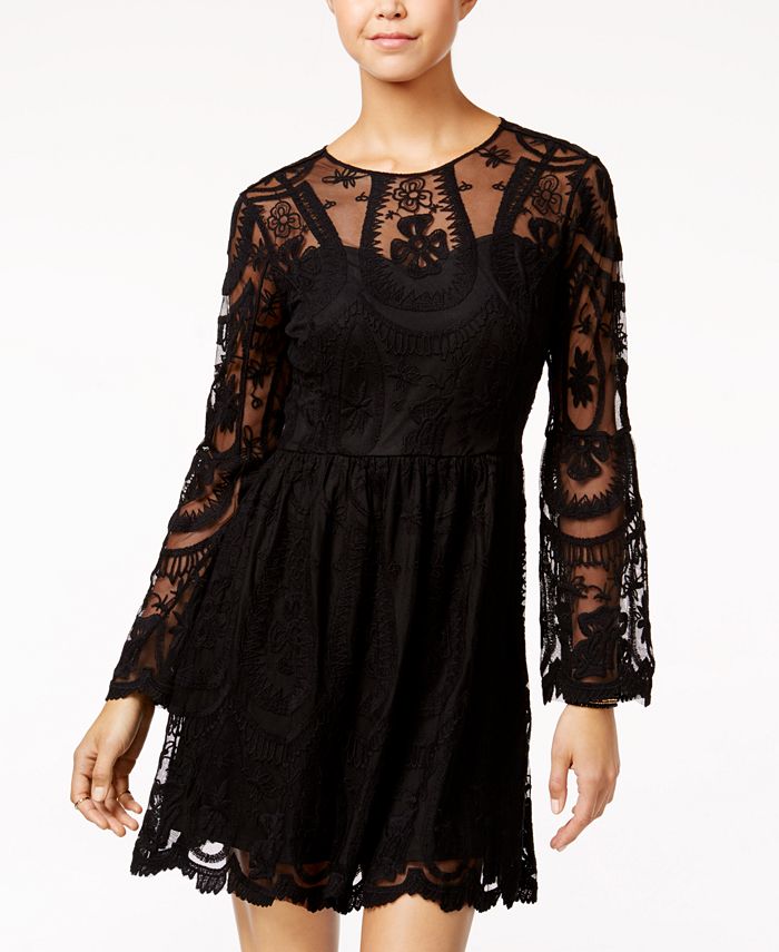 American Rag Embroidered Lace Fit Flare Dress Created for Macy s Macy s