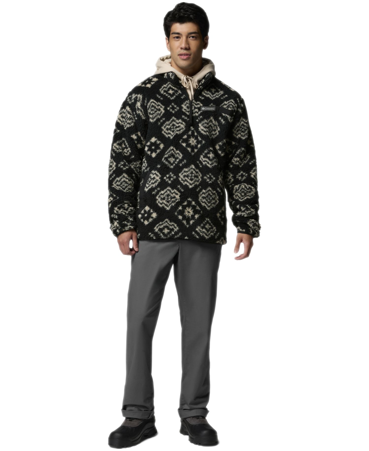 Men's Rugged Ridge High Pile Half Zip Jacket