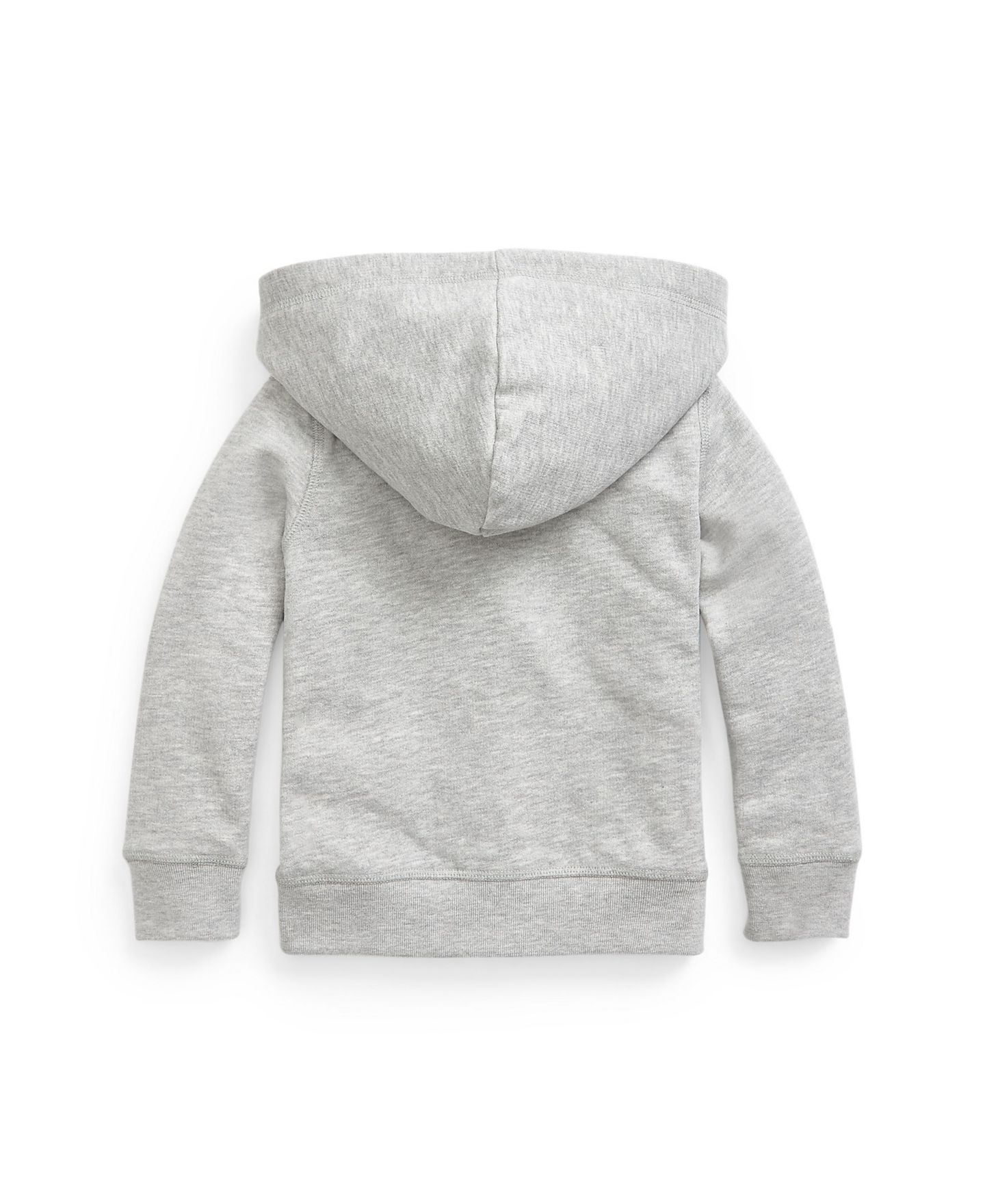 Худи Polo Ralph Lauren Fleece Full-Zip для девочек, цвет: Меланжевый — фото 2