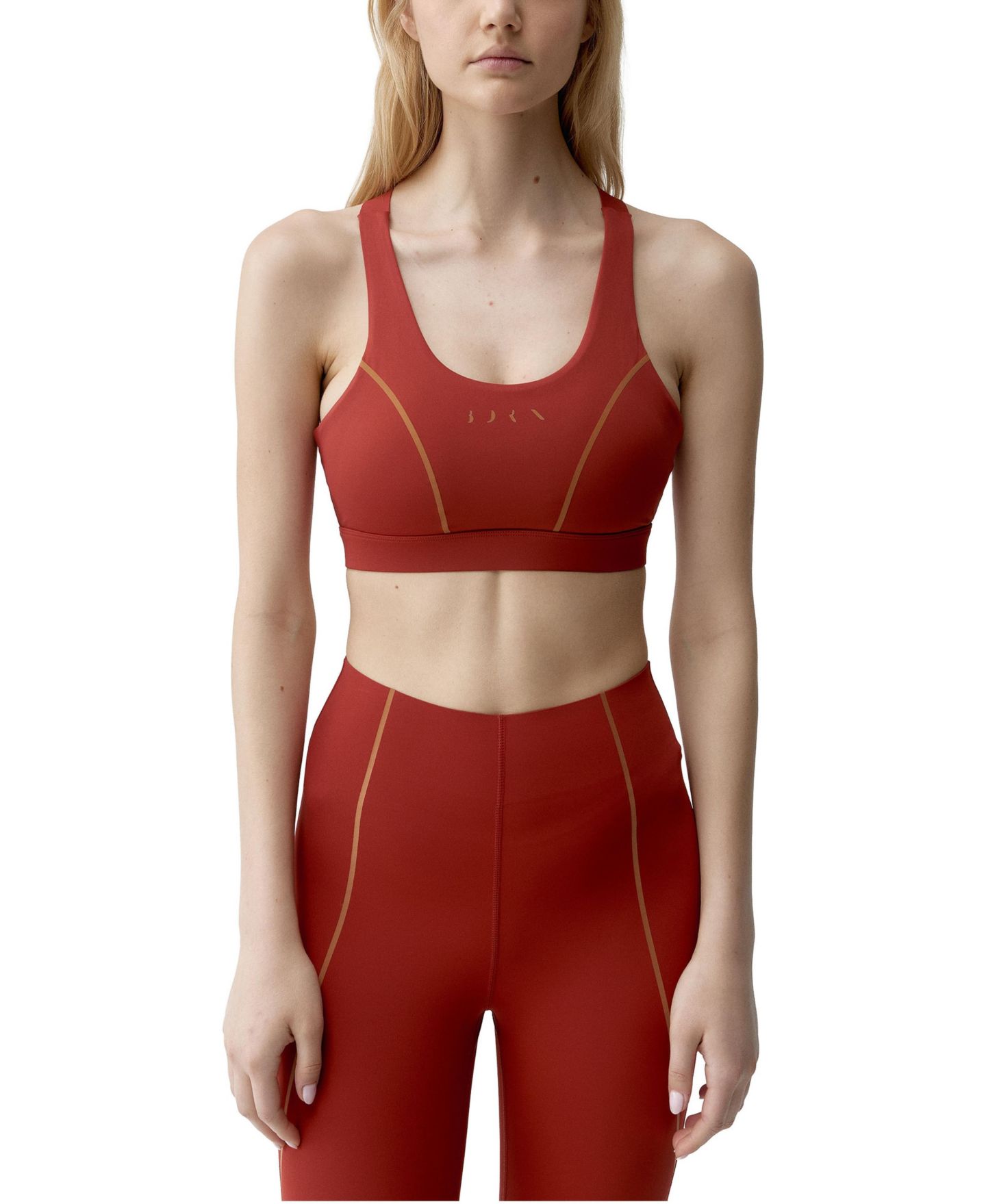 Женский топ Born Living Yoga Brone High-Support Performance Sports, цвет: Закатный — фото 1