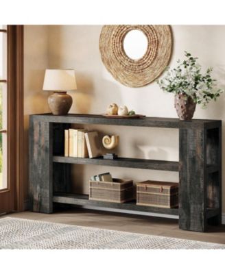 70.9-Inch Extra Long Console Table with Storage, Sofa Table