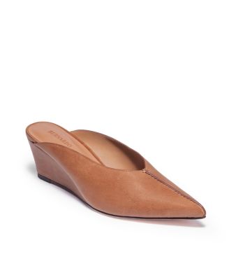 Maxeen Pointed-Toe Wedge Mules