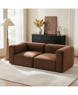 2-Piece Modular Sectional Sofa, Corner Units, Small Space Couch