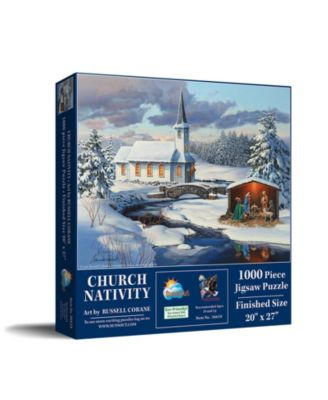 Church Nativity 1000 Piece Jigsaw Puzzle, Ages 15+