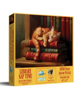 Library Nap 1000 Piece Jigsaw Puzzle, Ages 15+