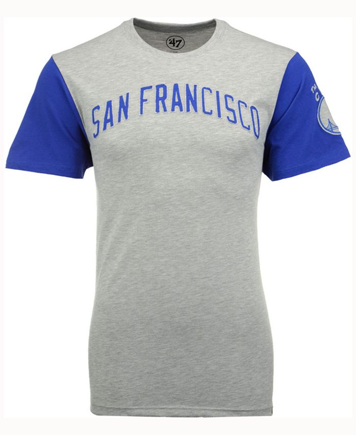 '47 Brand Men's Golden State Warriors Triple Up T-Shirt - Macy's