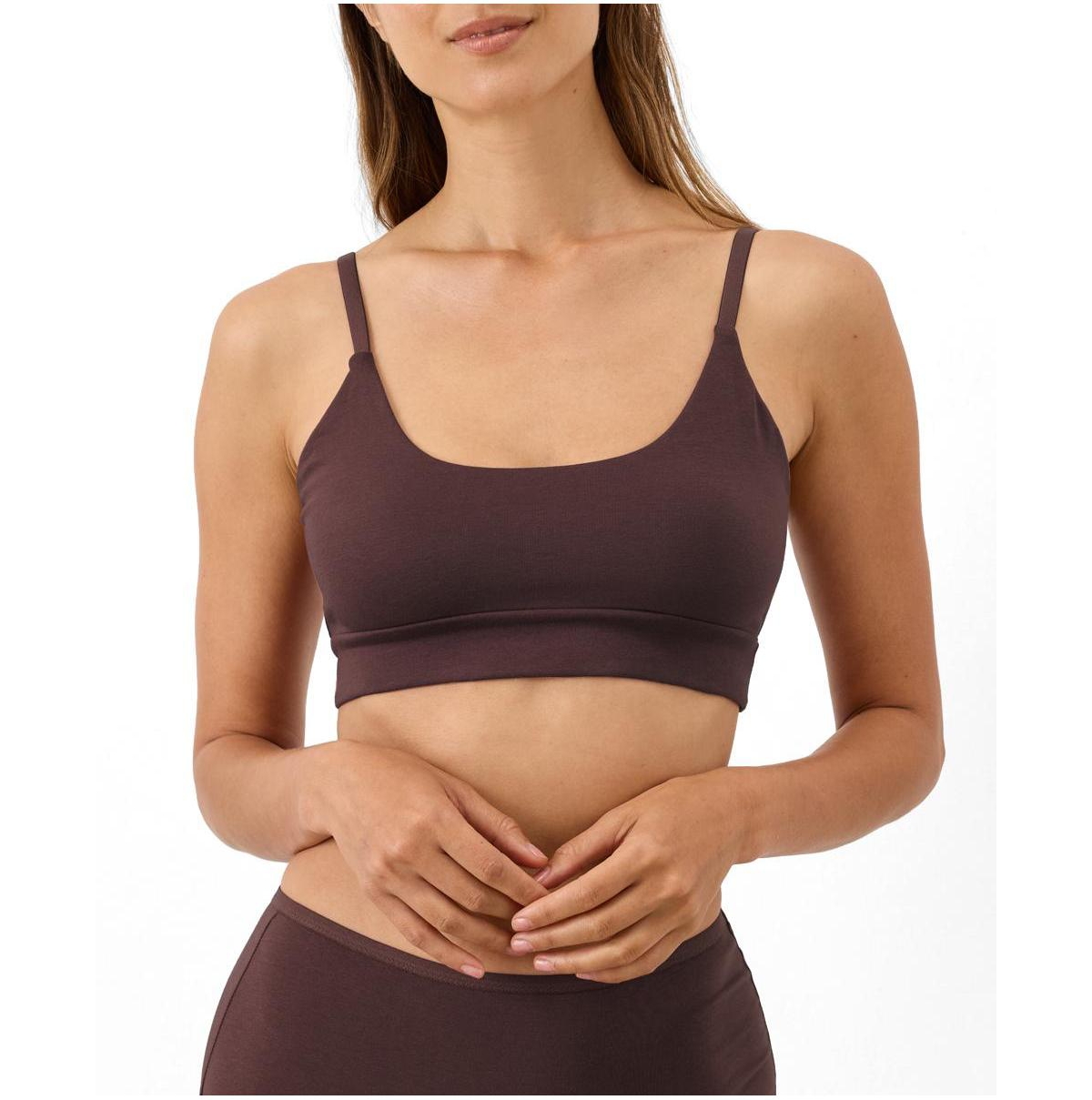 Pact Women's Everyday Strappy Scoop Bralette - Plum