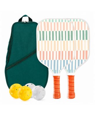 Pastel Dream Pickleball Paddle Set 2 Paddles 4 Balls Carry Bag For Beginners