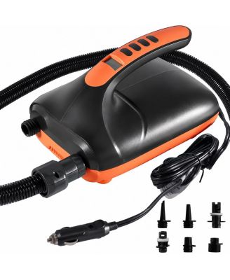  12V Portable Electric Inflator Deflator 20PSI High Pressure For Inflatable Boats Kayaks Mattresses