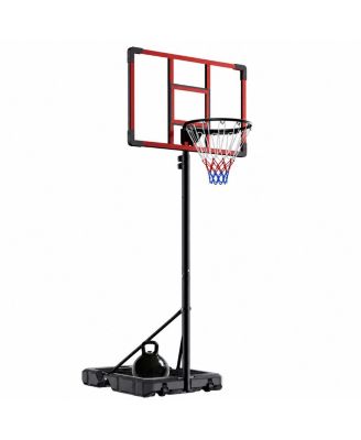 32 Inch Portable Basketball Hoop Adjustable Height Outdoor Goal With Weight Bag