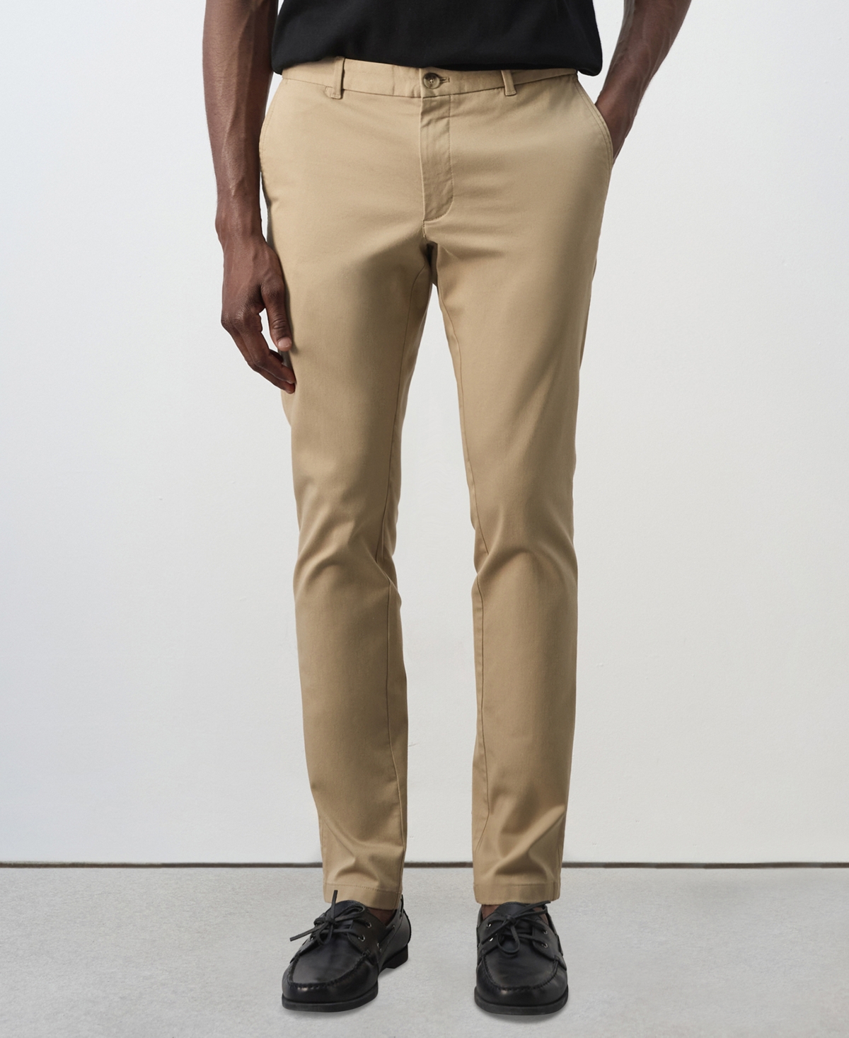 Mango Men's Barna Slim-Fit Twill Cotton-Blend Chino Pants