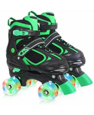 Adjustable Kids Roller Skates Light Up Wheels Beginner Indoor Outdoor