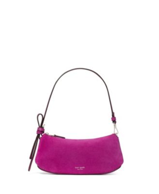 Loop Suede Pochette Small Shoulder Handbag
