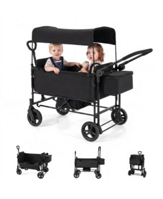Baby Foldable 2-Seat Canopy Wagon Stroller