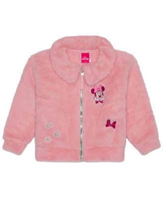 Toddler Girls' 2T-6X Minnie Mouse Fleece Peter Pan Collar Jacket