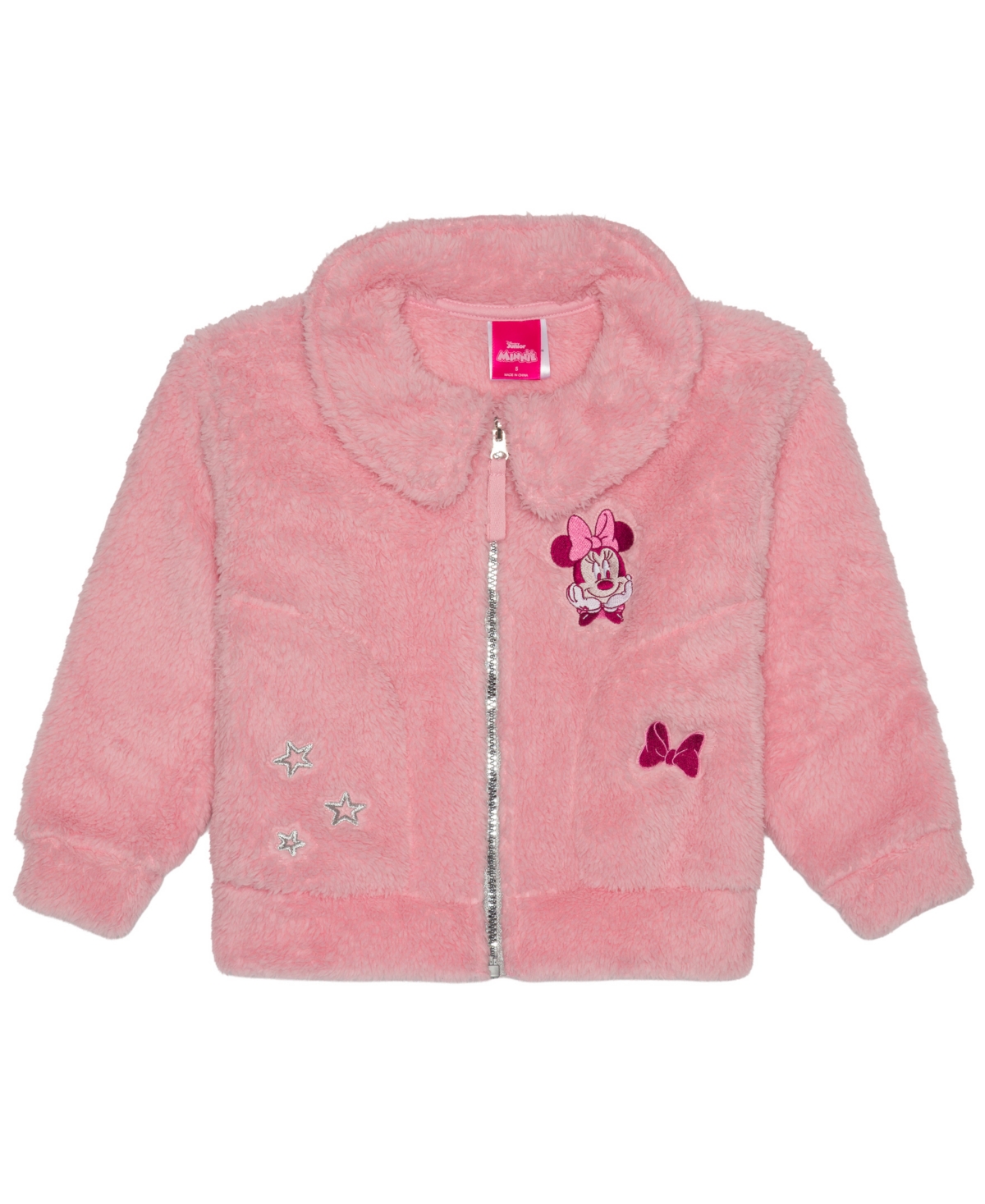 Disney Toddler Girls' 5-6X Minnie Mouse Fleece Peter Pan Collar Jacket, Created for Macy's - Pink