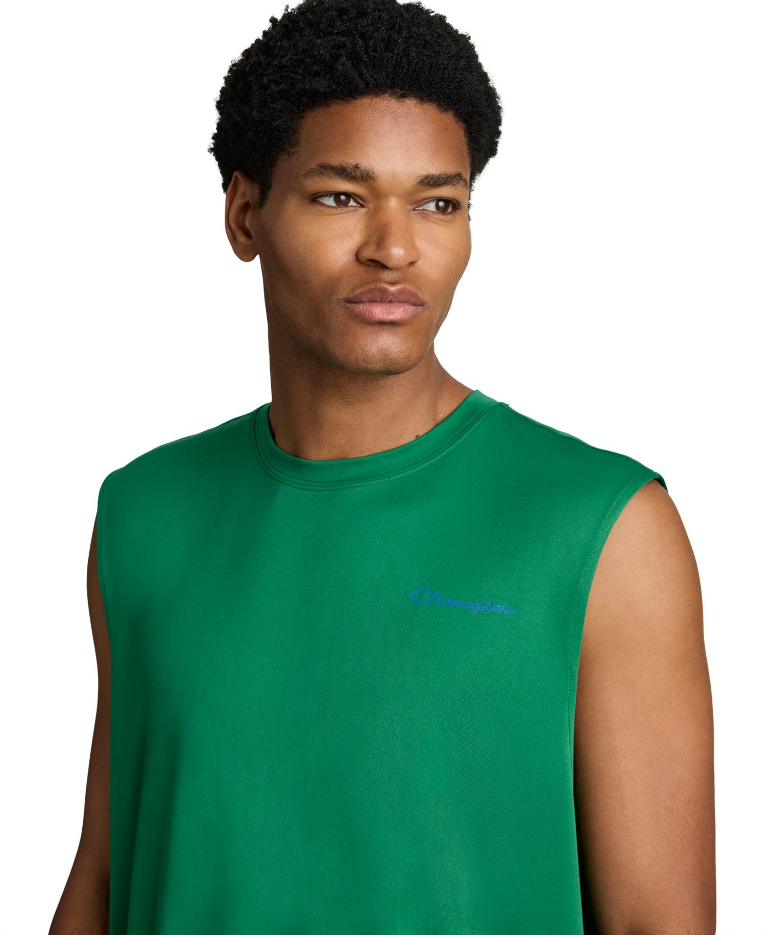 Men's Script Sport Muscle Crewneck Tank Top