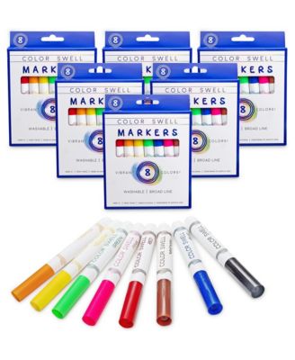 Broad Line Bulk Markers, 6 Pack, 8 per Pack (48 Total)