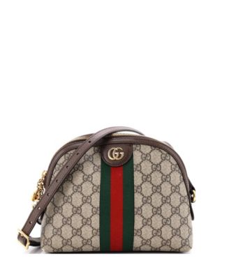 Small Ophidia Dome Shoulder Bag GG Coated Canvas