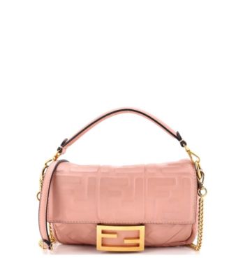 Mini Baguette NM Bag Zucca Embossed Leather