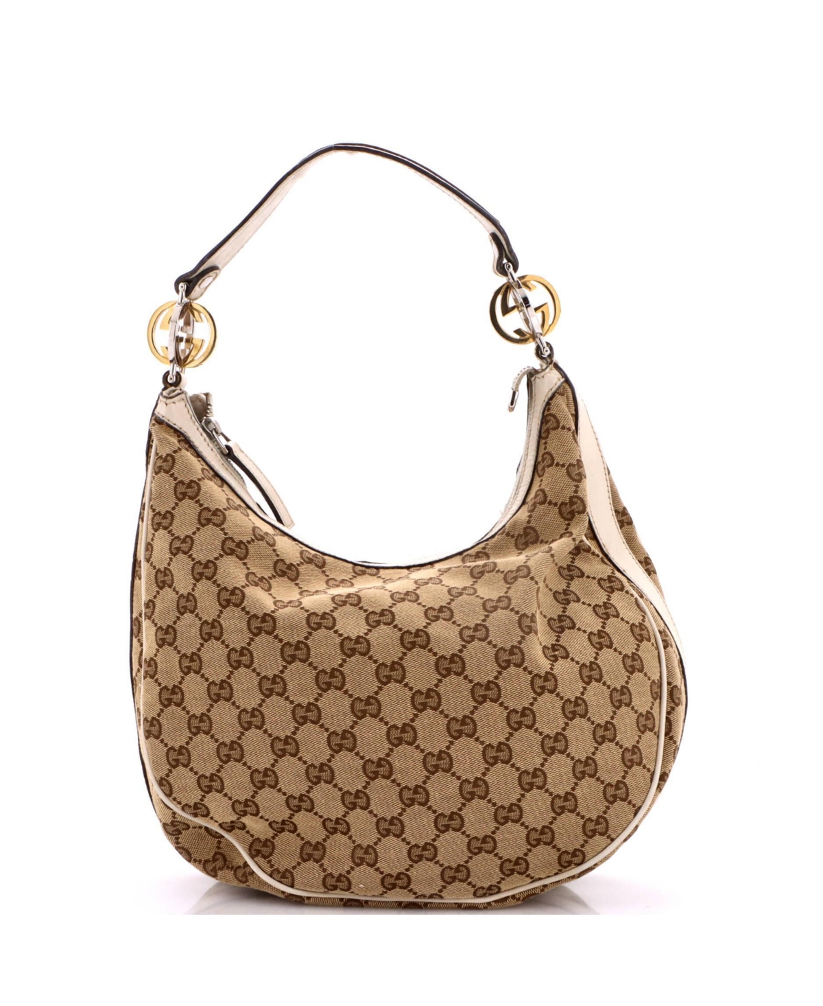Pre-Owned Gucci Medium Twins Hobo Gg Canvas - Brown