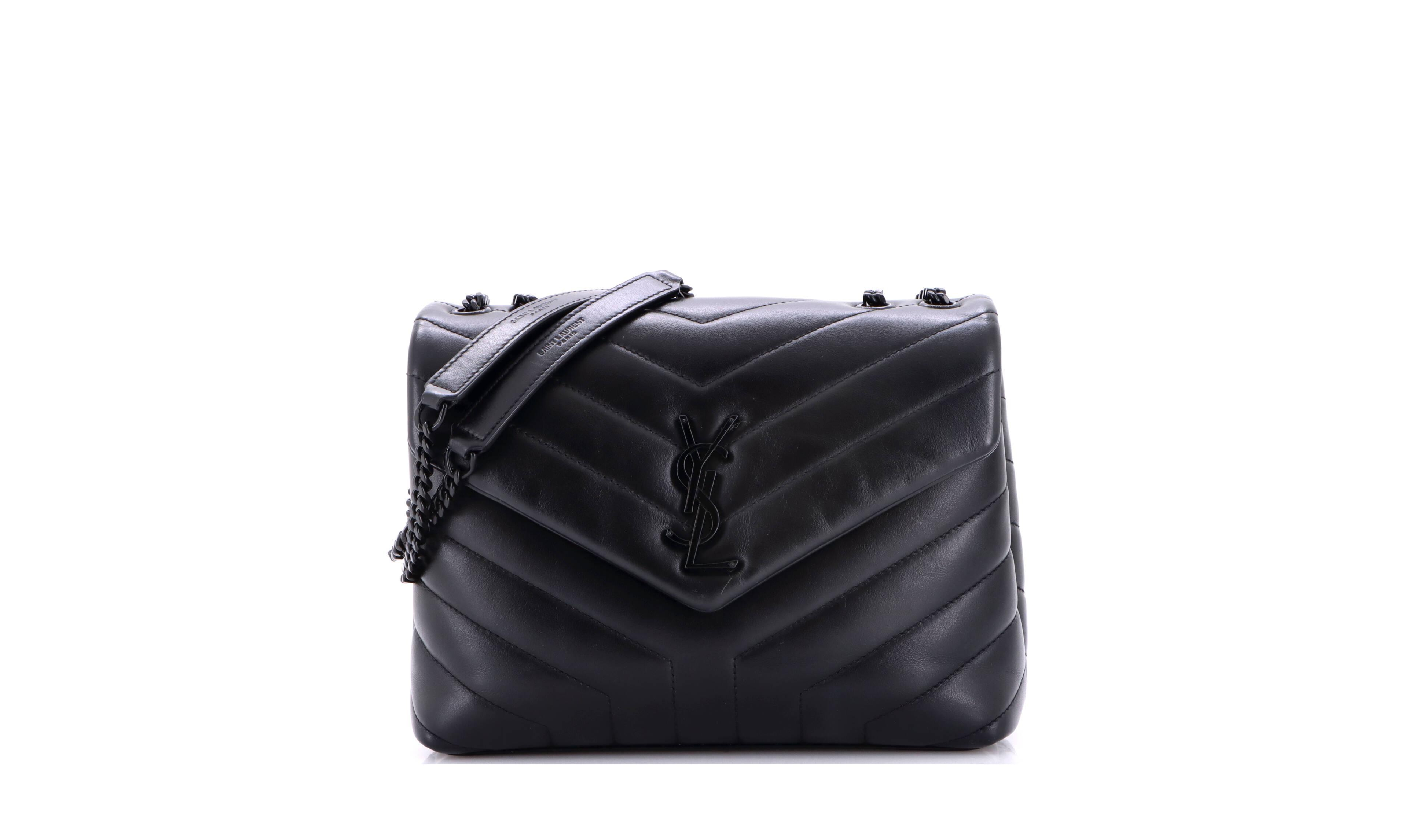 Pre-Owned Saint Laurent Loulou Matelasse Chevron Small Shoulder Bag