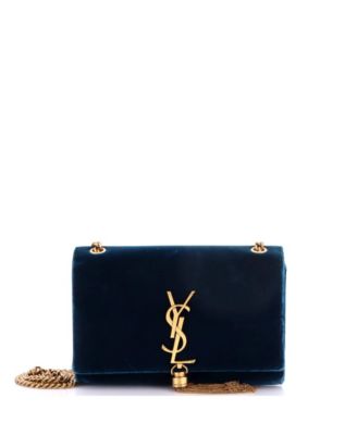 Small Classic Monogram Tassel Crossbody Bag Velvet