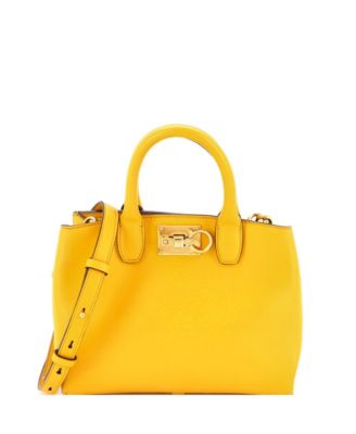 Small Studio Top Handle Box Bag Leather