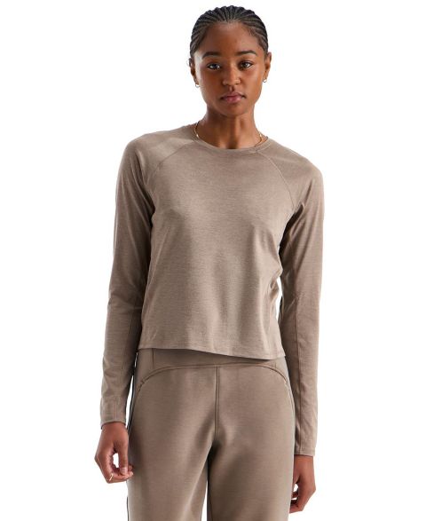 Женская футболка The North Face Jaida Long-Sleeve, цвет: Гранатовый меланжевый