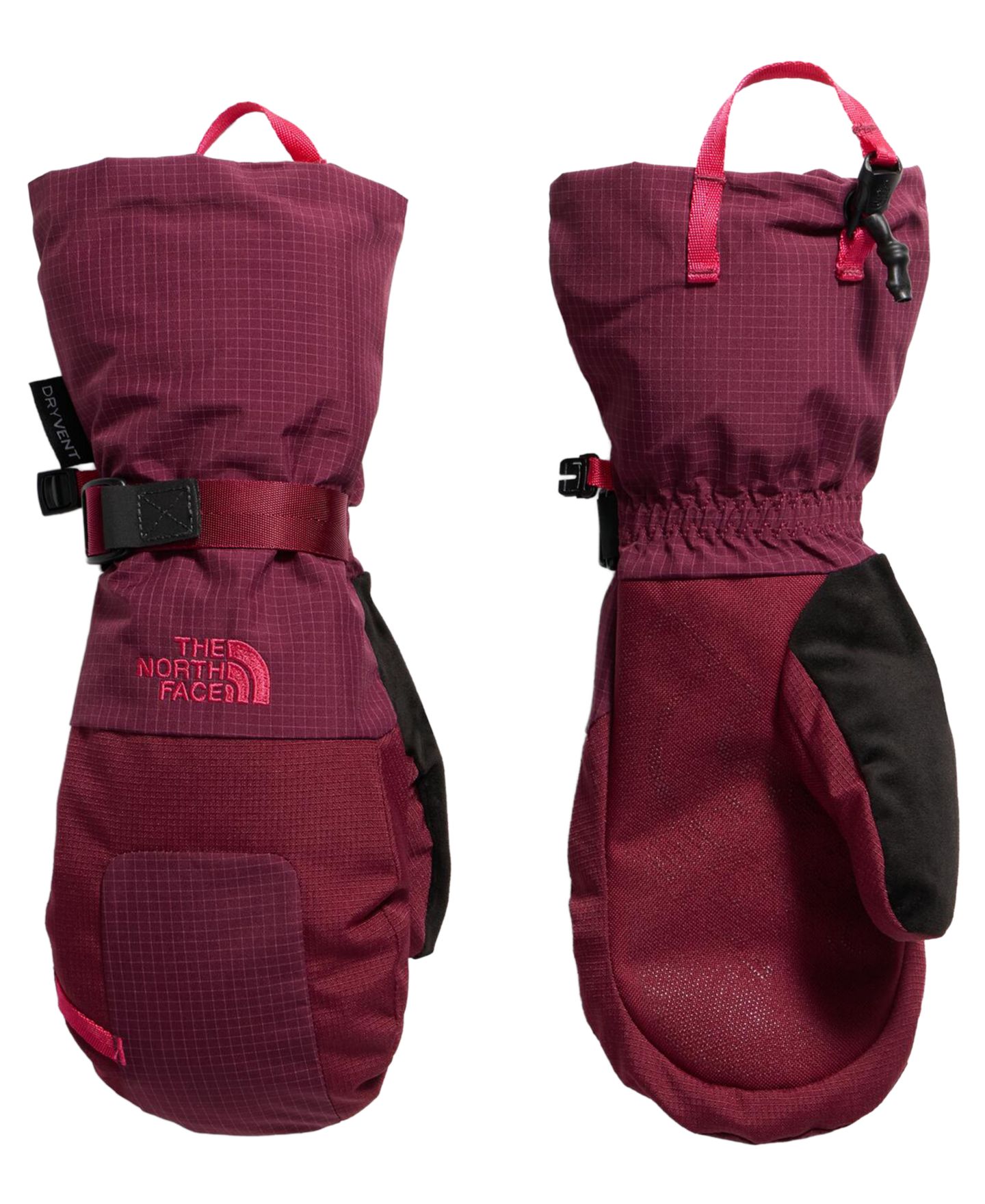 Женские перчатки The North Face Montana Winter Adjustable, цвет: Бордовый — фото 1