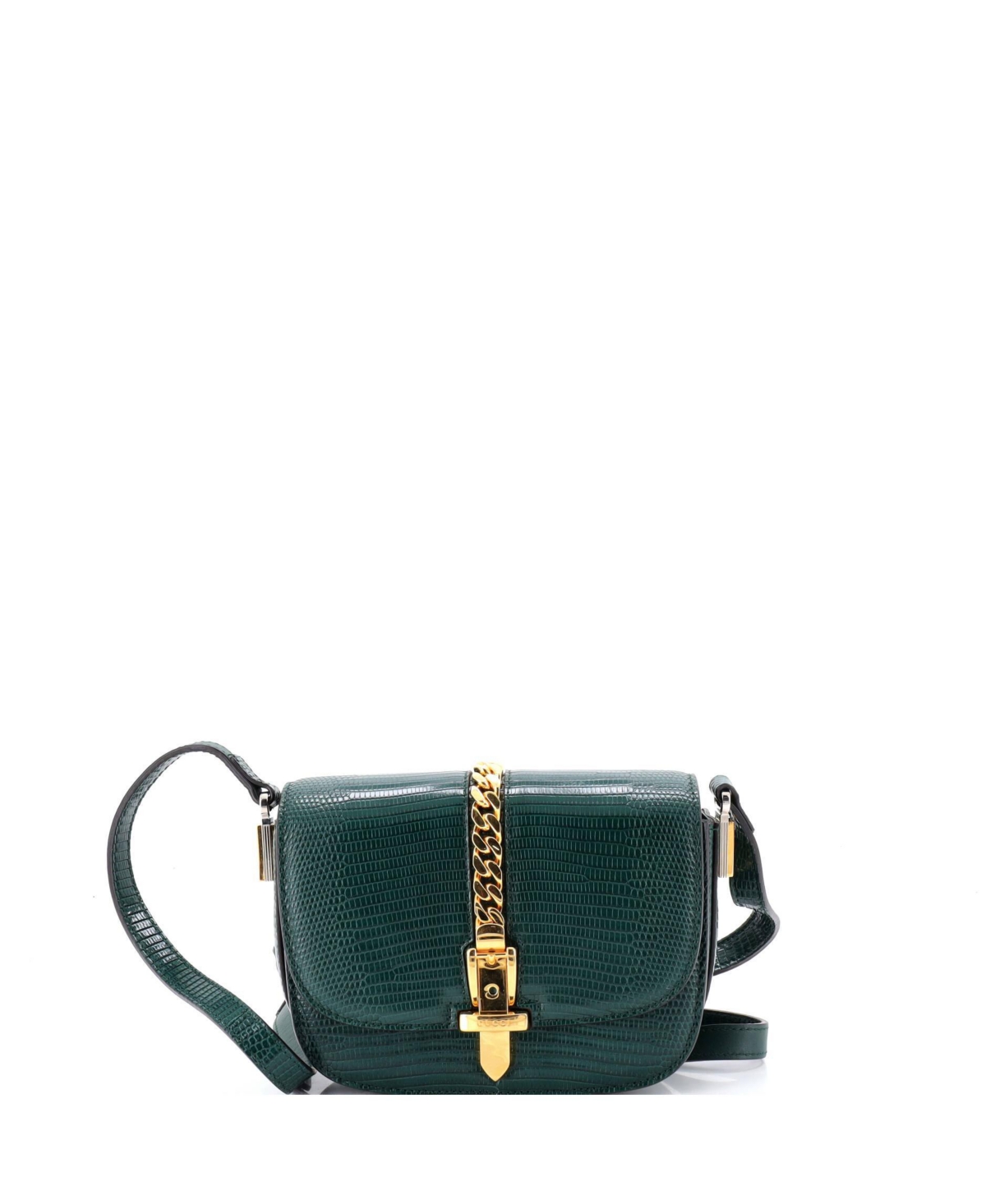 Pre-Owned Gucci Small Sylvie 1969 Shoulder Bag - Green