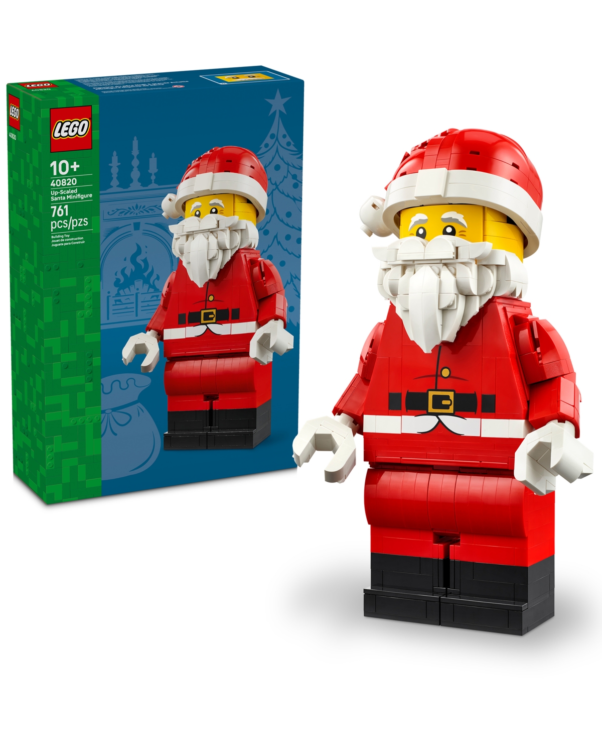 Lego Santa Up-Scaled Minifigure 40820, 761-Piece Building Set, Ages 10+