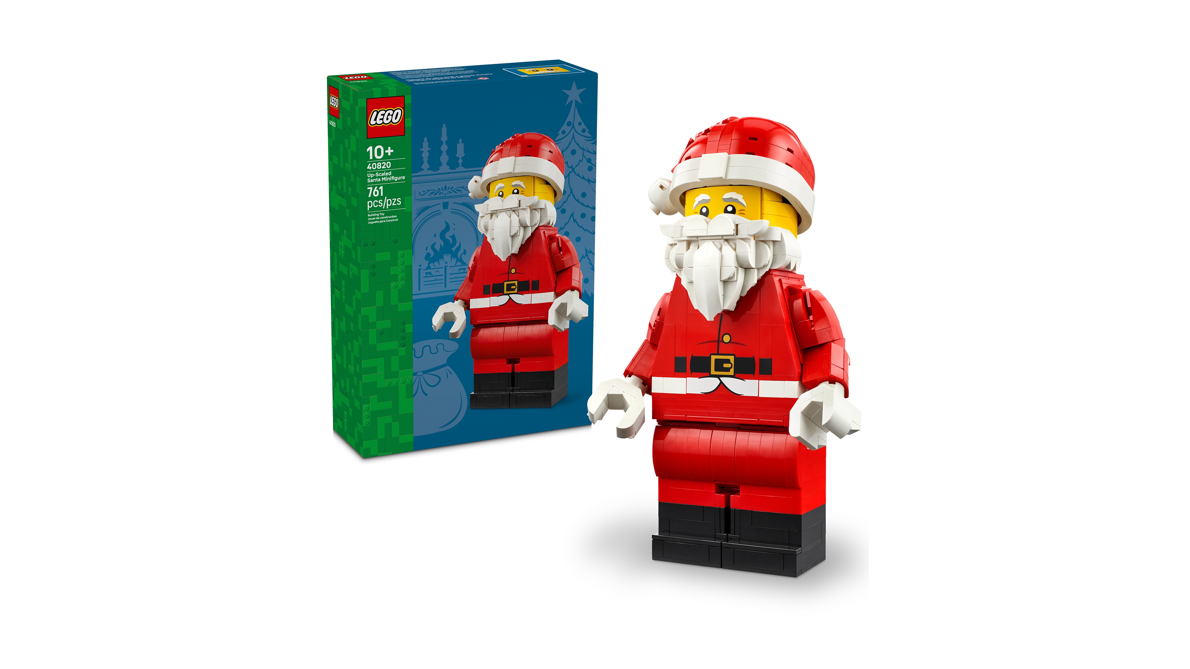 Lego Santa Up-Scaled Minifigure 40820, 761-Piece Building Set, Ages 10+