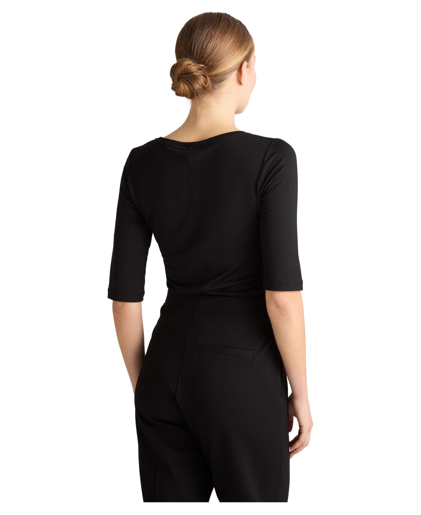 Женская футболка Residus Caline Jersey 3/4-Sleeve Fitted, цвет: Чёрный — фото 2