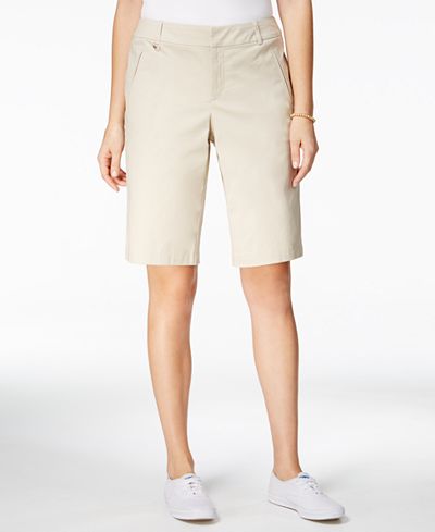 Charter Club Embellished Bermuda Shorts, Only at Macy's - Sale ...