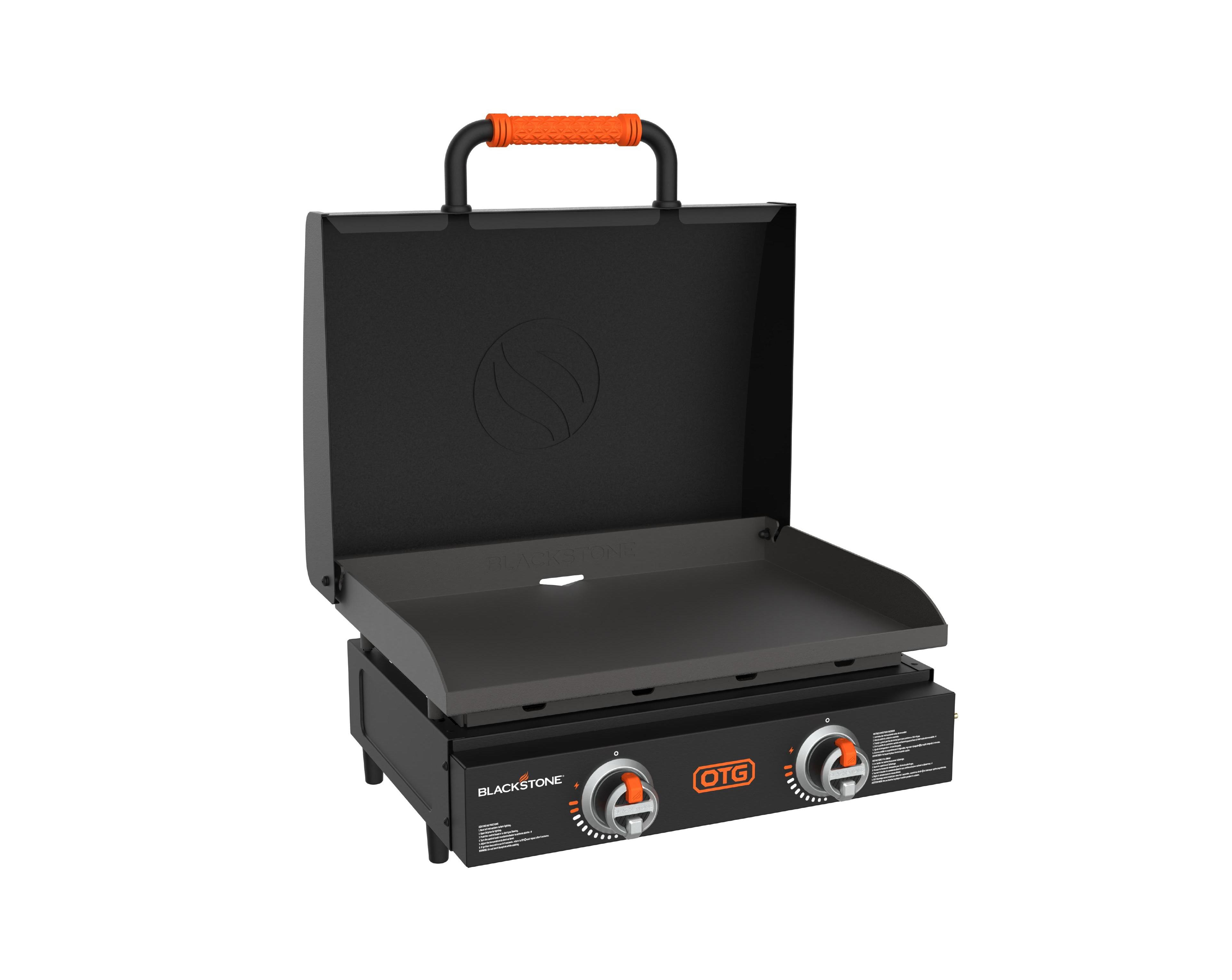 Blackstone Otg 22" Tabletop Griddle Plate, Portable Grill with Built-In Hood