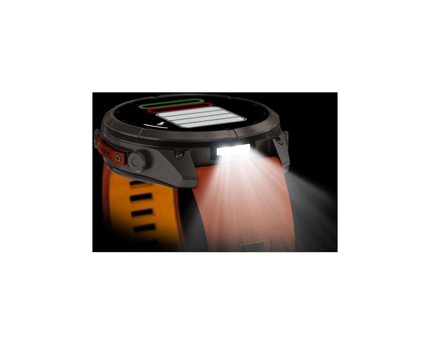 Смарт-часы Garmin Fenix 9 Pro с GPS, титан, оранжевый силиконовый ремешок, 51 мм — фото 4
