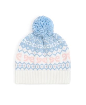 Girls' Frost Fair Isle Pom-Pom Beanie