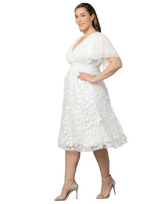 white semi formal dress plus size Party Dresses playsuit