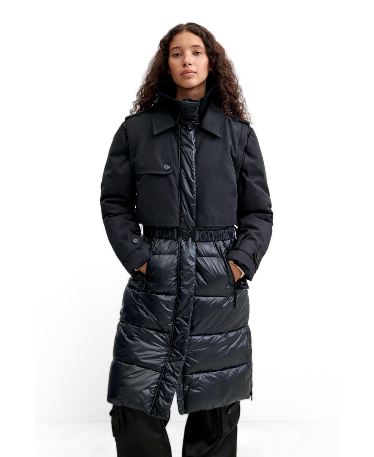 Desigual Women's Long Padded Coat