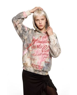 Women's printed oversized sweatshirt