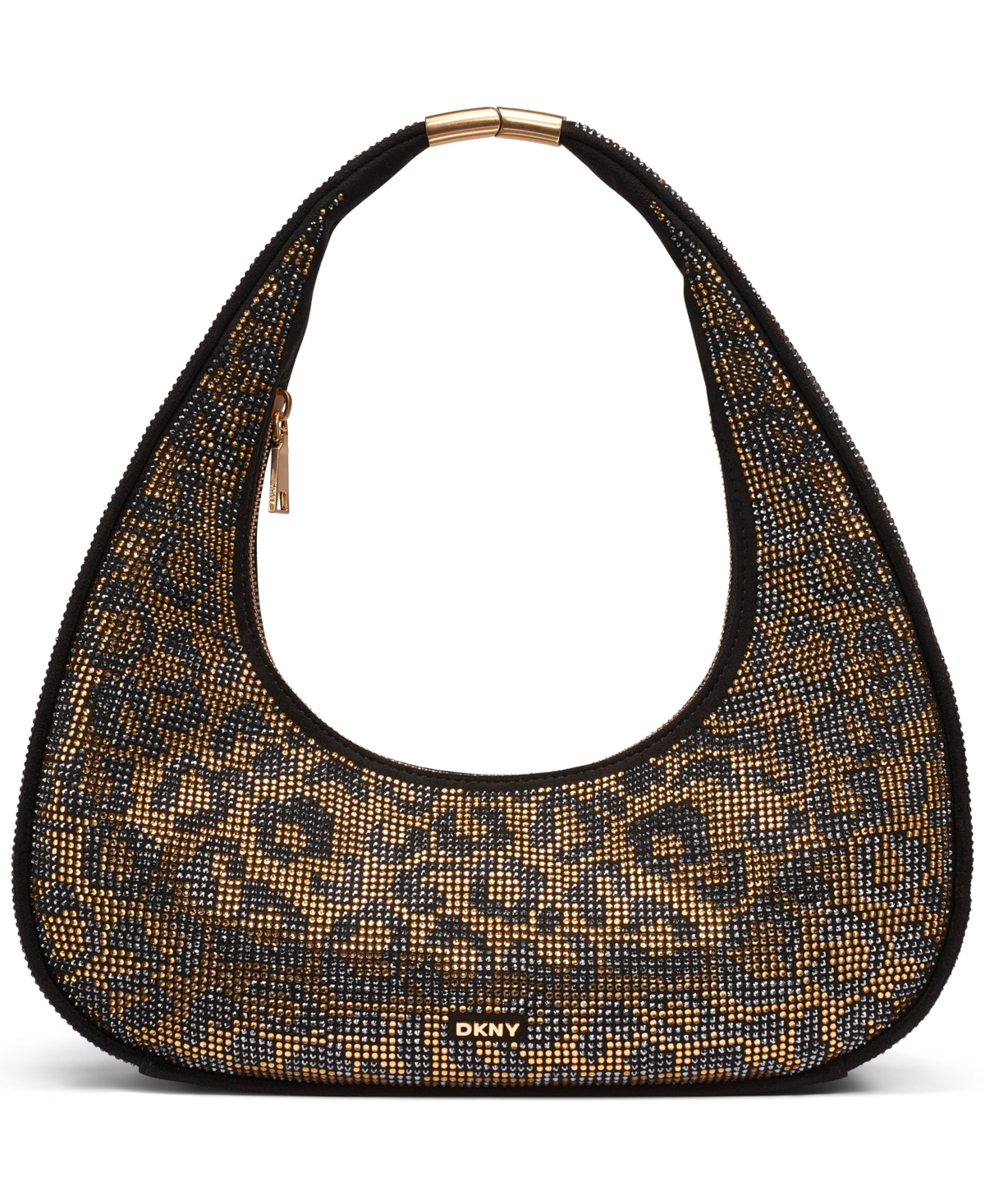 Dkny Margot Animal Print Embellished Medium Shoulder Handbag