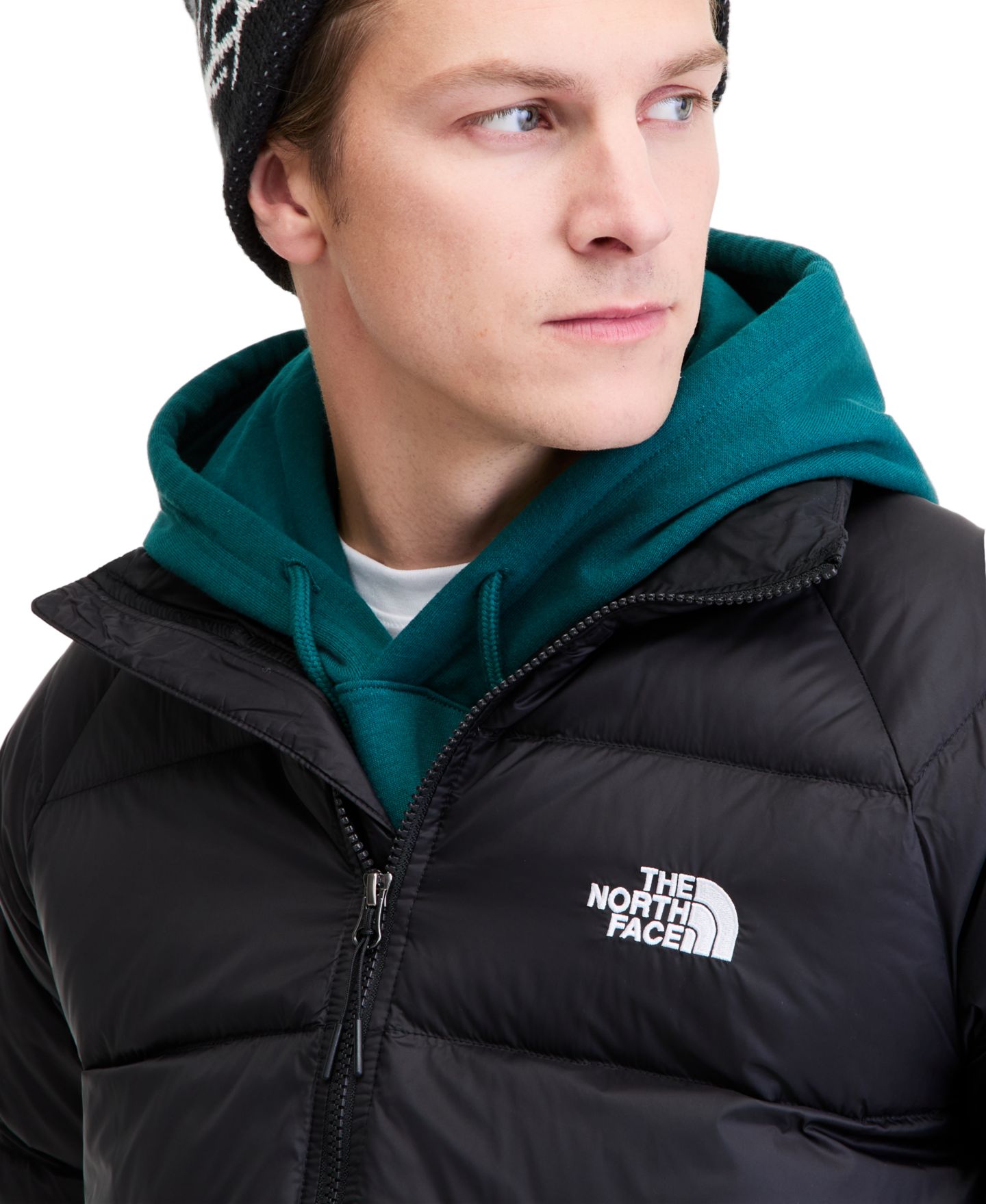 Мужская куртка The North Face Hydrenalite Down Full-Zip Puffer, цвет: Чёрный — фото 3