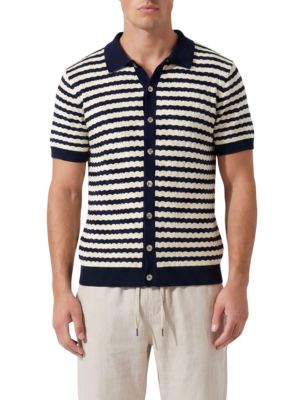 Men's Striped Resort Knitted Shirt