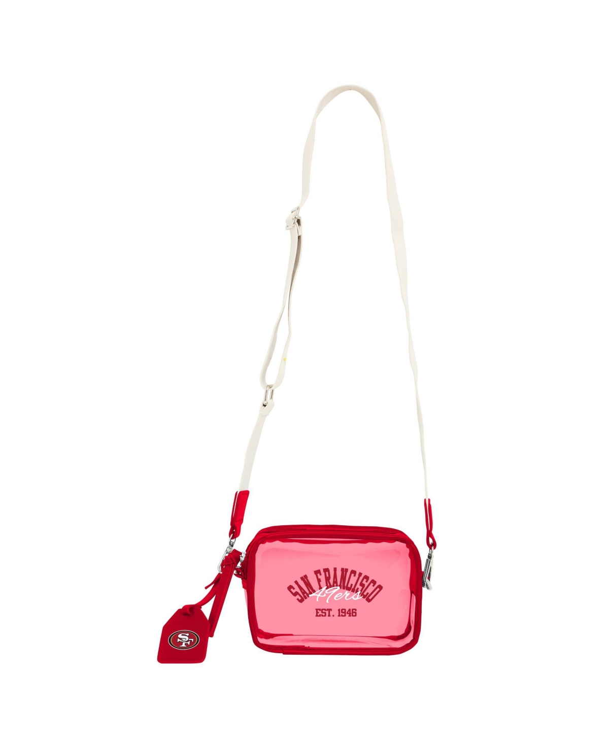 Wear by Erin Andrews San Francisco 49ers Sheer Color Crossbody Bag