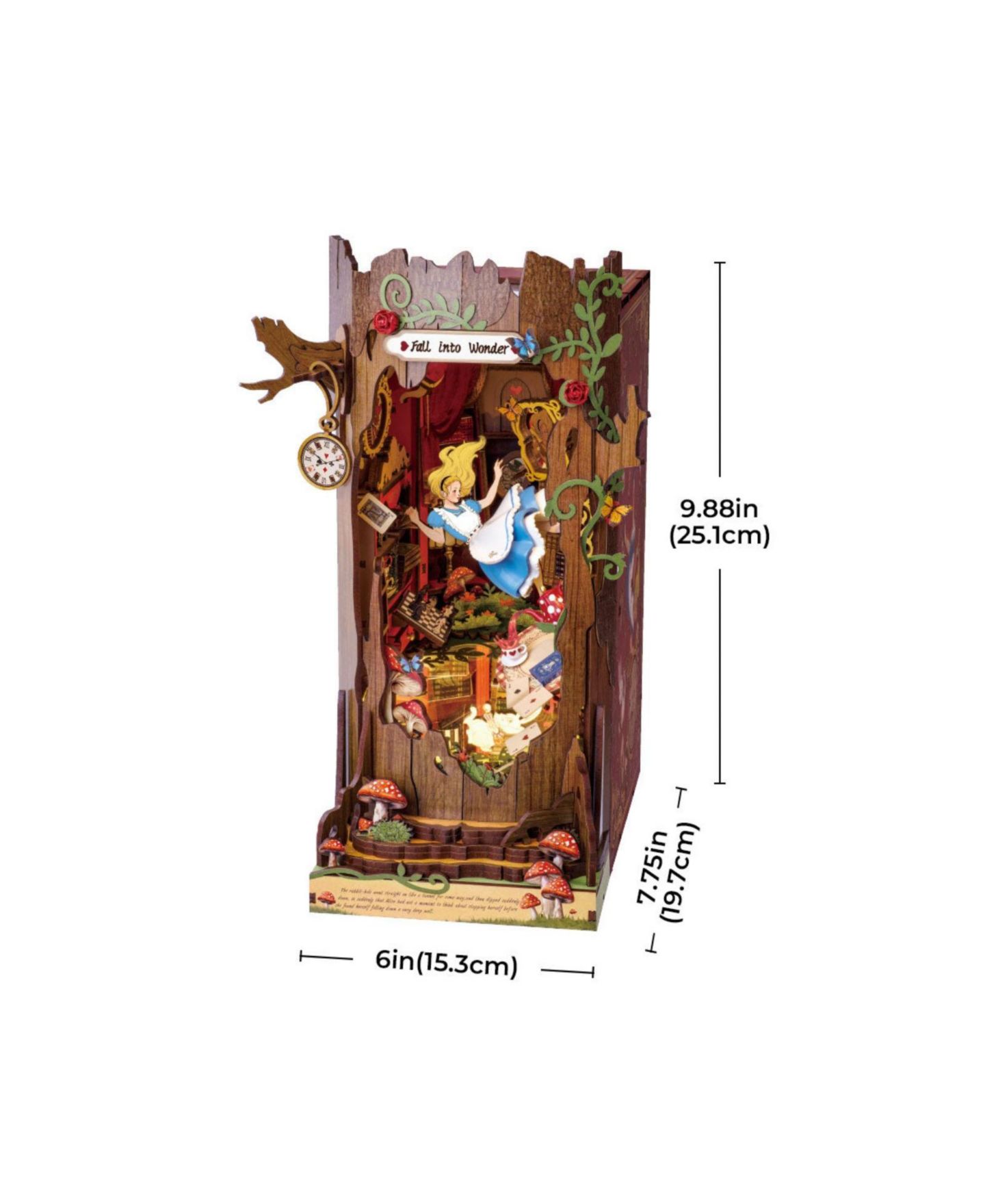 Детские конструкторы Robotime Enchanted Garden Book Nook Kit Building Set, Ages 14+ — фото 5